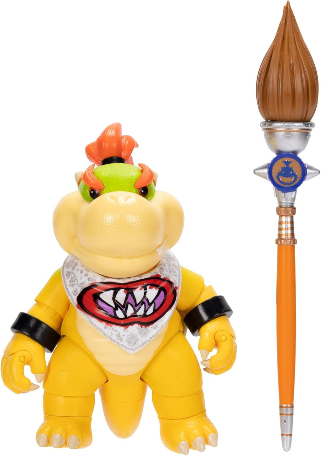 The Super Mario Galaxy Movie 5” Action Figures Series 1 – Bowser Jr. Figure with Paint Brush Accessory - Premium Details and 17 Points of Articulation