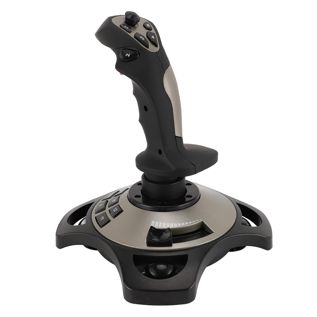 Masyrt Wired PC Flight Joystick with Vibration Function, Flight Simulator Control Stick with Throttle Control, Compatible with 7 8 10 11 for Computer, Laptop - Flex Gamingproduct_type