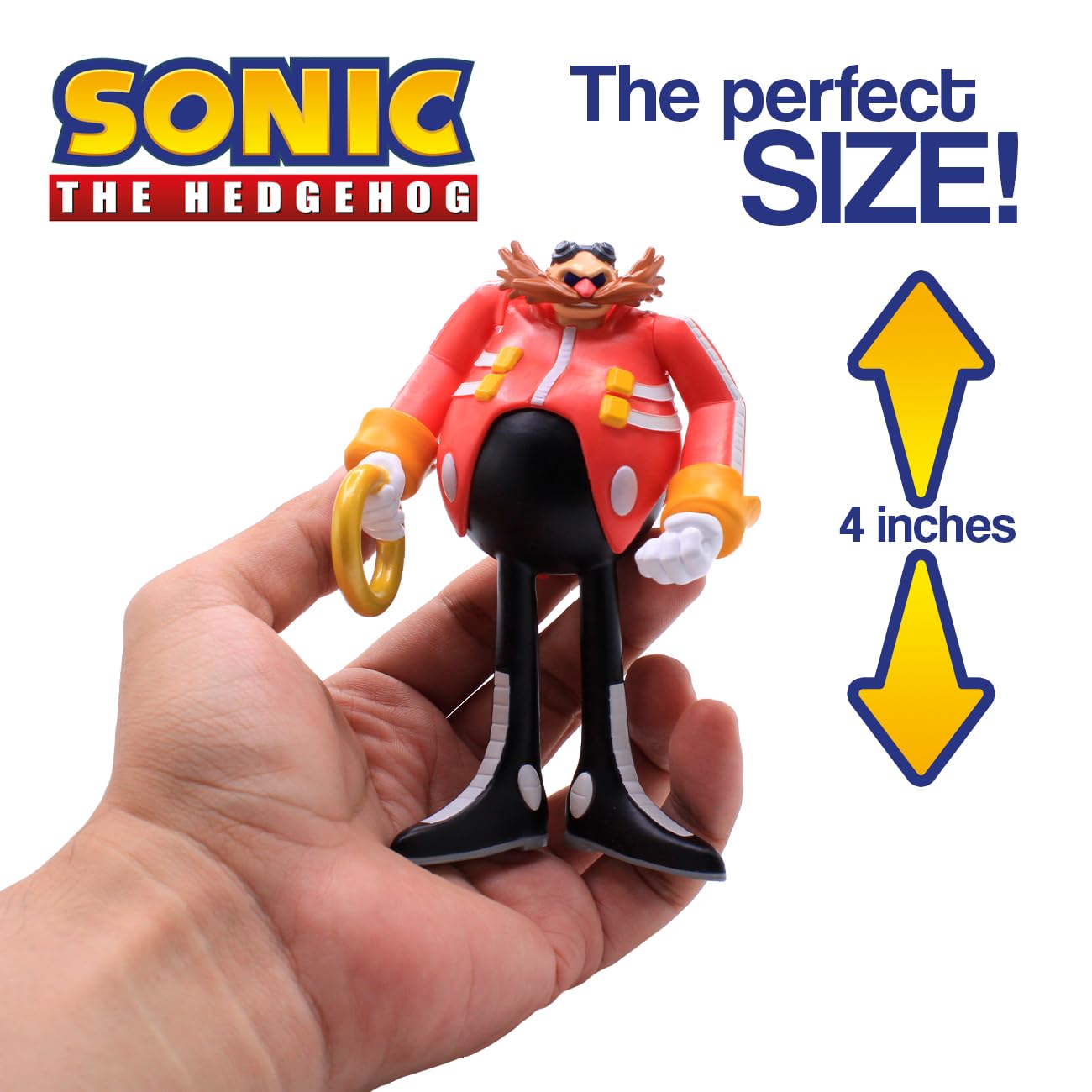 Sonic the Hedgehog Action Figure – 4" Articulated Collectible with Interchangeable Arms & Accessories - Flex Gamingproduct_type