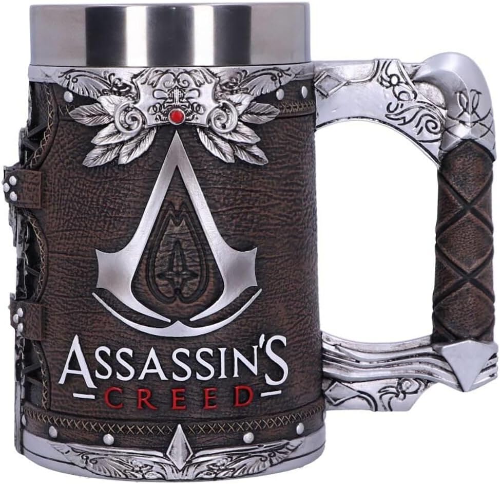 Nemesis Now Assassin's Creed Tankard – Hand-Painted Resin, 600ml – 2 Styles