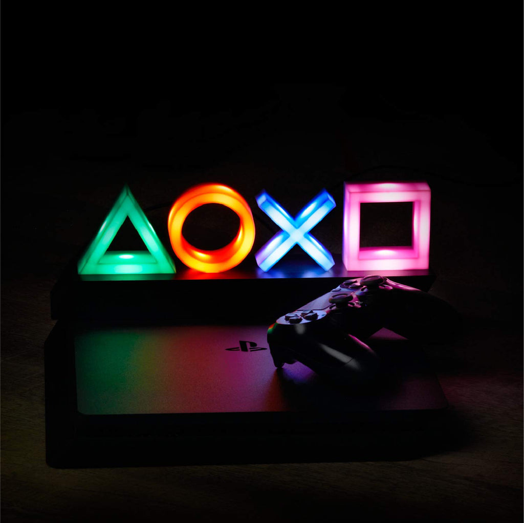 Paladone Playstation Controller Icons Light with 3 Light Modes - Sound Reactive, Dynamic Phasing, and Standard Mode - Gaming Desk Accessories and Game Room Decor - Flex Gamingproduct_type