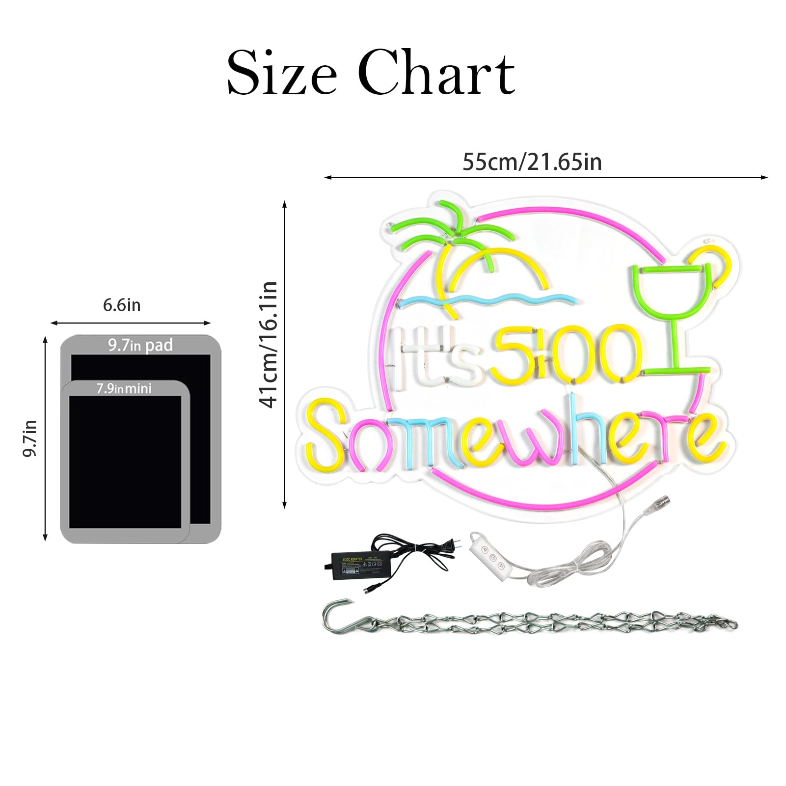 qbanziou LED Neon Sign – 7 Styles