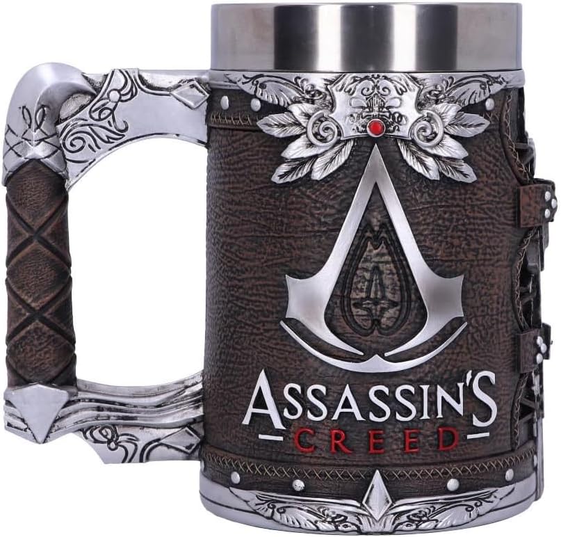 Nemesis Now Assassin's Creed Tankard – Hand-Painted Resin, 600ml – 2 Styles