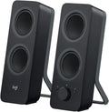 Logitech Z207 2.0 Stereo Computer Speakers with Bluetooth | 10 Watts peak power, active drivers with passive radiators, 3.5 mm input and headphone jack, ideal for PC setups