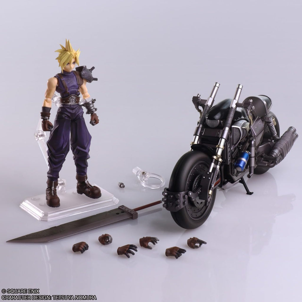 Final Fantasy VII Bling Arts Cloud Strife & Hardy Daytona PVC Pre-Painted Action Figure