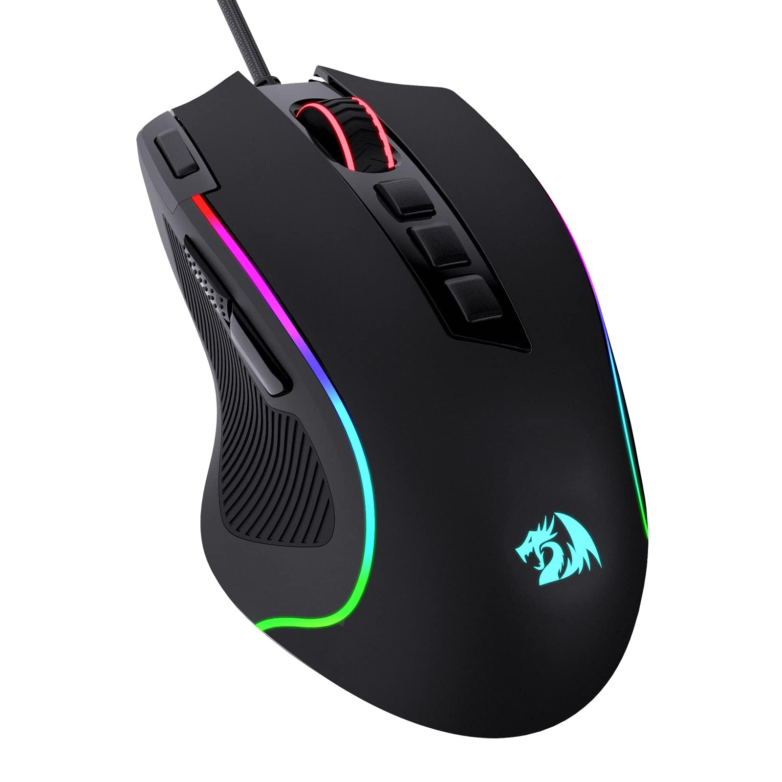 Redragon M612 Predator RGB Gaming Mouse, 8000 DPI Wired Optical Mouse with 11 Programmable Buttons & 5 Backlit Modes, Software Supports DIY Keybinds Rapid Fire Button - Flex Gamingproduct_type