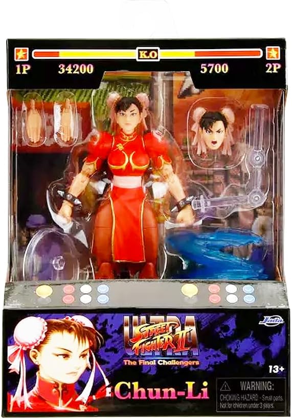 Generic Chun Li Street Fighter II 6"" Action Figure (Exclusive RED outfit version)