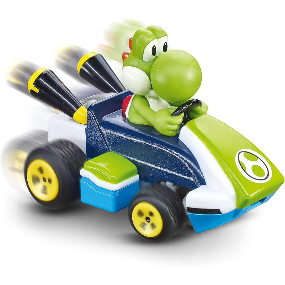 Carrera RC Nintendo Mario Kart 2.4 GHz Mini Collectible Radio Remote Control Toy Car Vehicle - Peach | Official Licensed Mario Miniature Collectible Toy RC Car for Kids 6+, Ready To Run, Rechargeable Battery, Radio RC Racing
