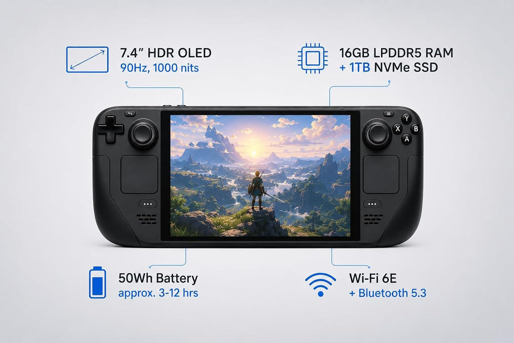 Steam Deck OLED – 1TB Handheld Gaming Console