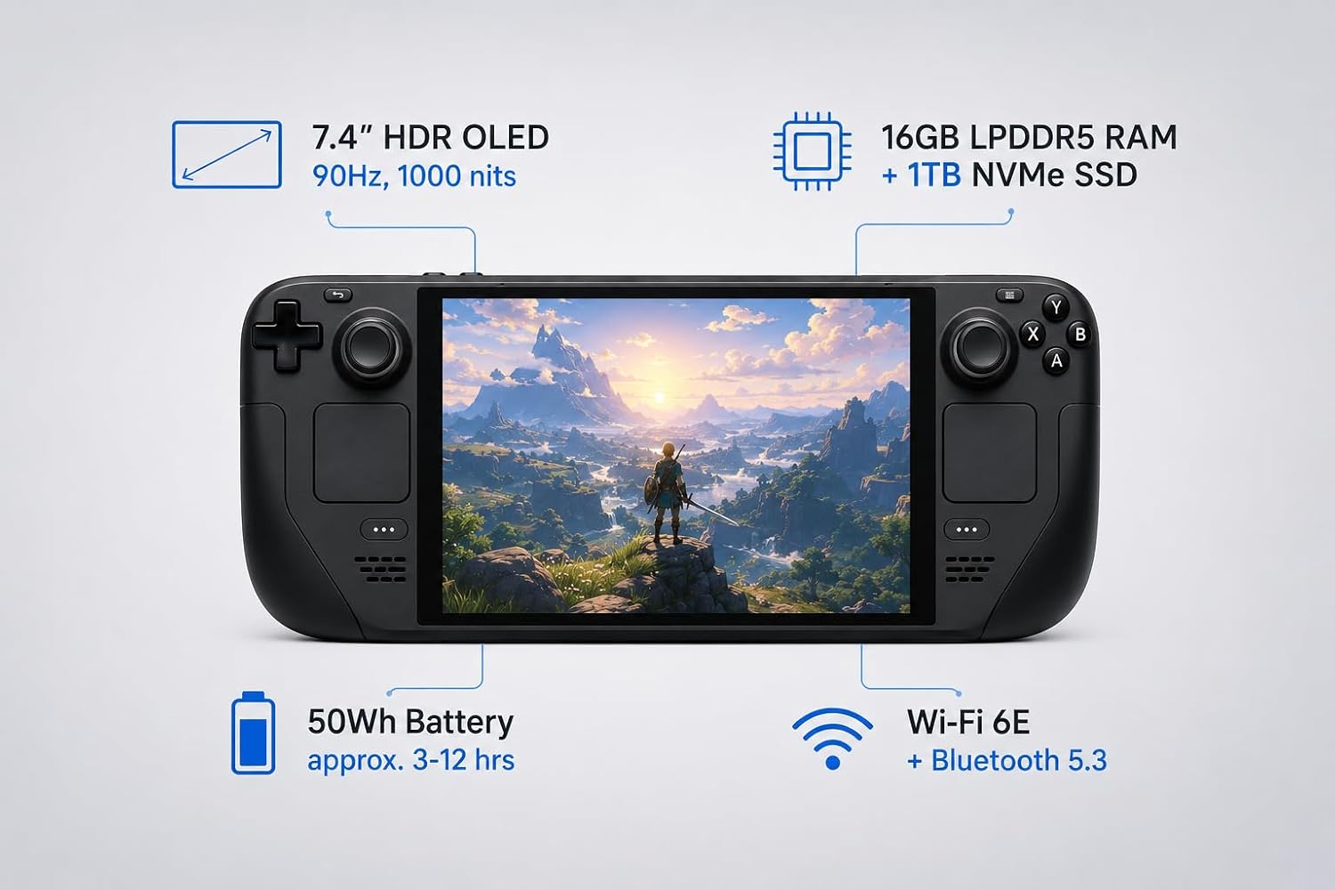 Steam Deck OLED – 1TB Handheld Gaming Console