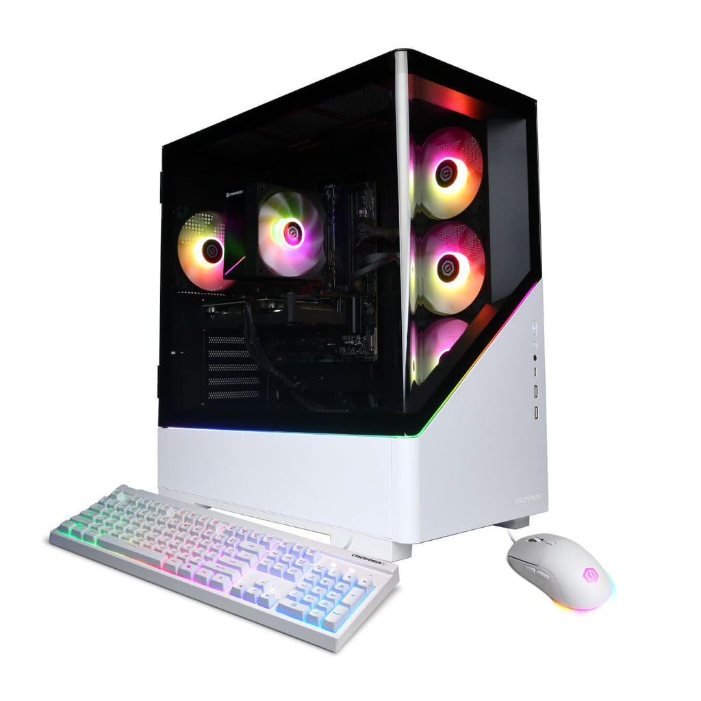 CyberPowerPC Gaming PC, Intel Core i7-14700F, GeForce RTX 5060 Ti 8GB | Gamer Xtreme, 16GB DDR5, 1TB PCIe 4.0 SSD, WiFi Ready & Windows 11 Home (GXiVR8040A19) - Flex Gamingproduct_type
