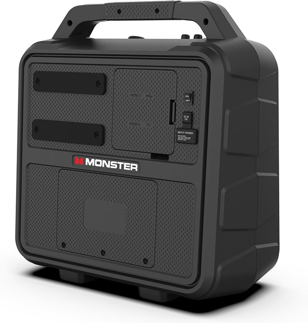 Monster Vision 2 | Portable Entertainment System with 15.6" 1080p Display & 60W Speakers | up to 25 Hours of Playtime | Dual HDMI Ports | Includes USB-C to HDMI Cable | ATSC Tuner for Portable TV use - Flex Gamingproduct_type