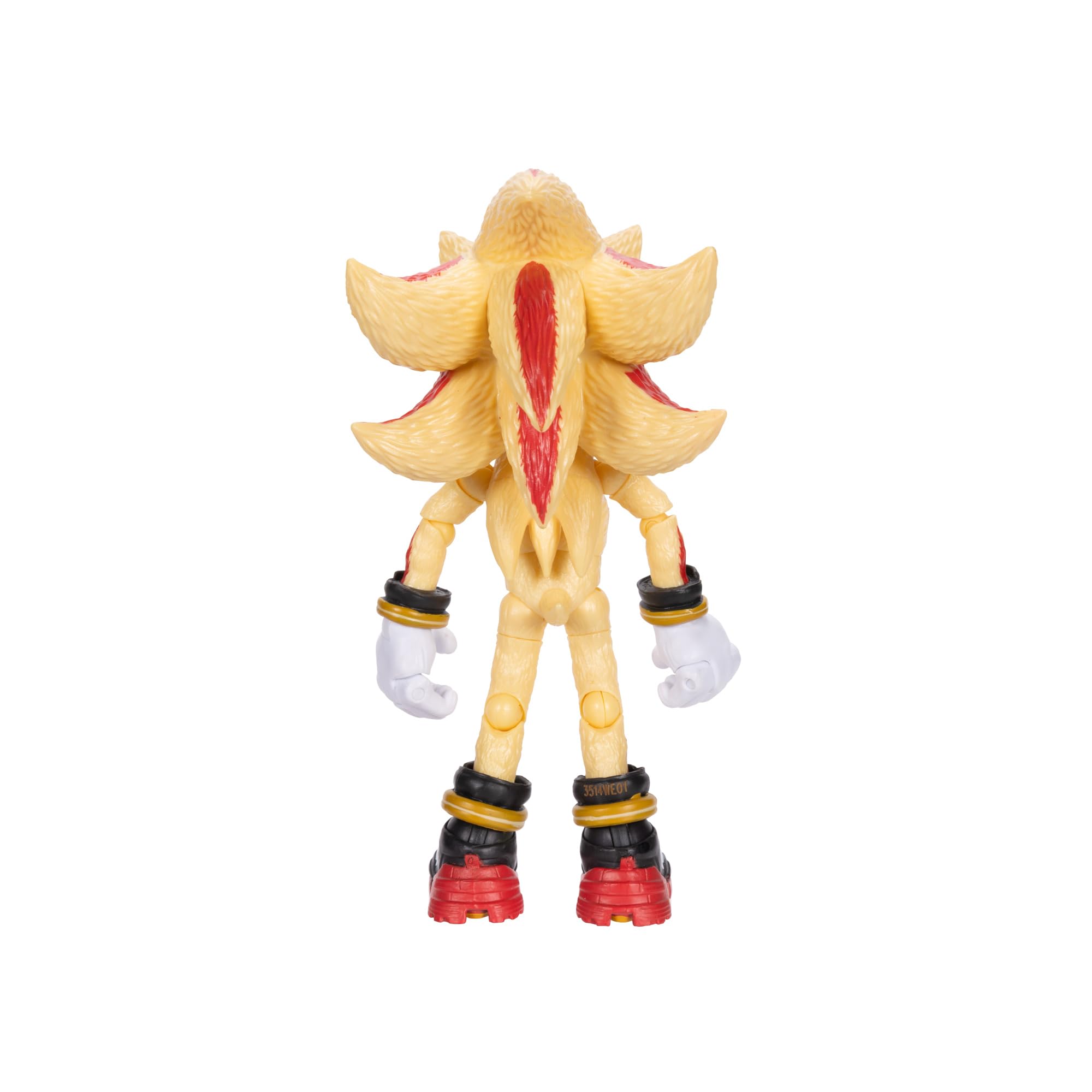 Sonic The Hedgehog – 5-Inch Shadow Action Figure – 20+ Points of Articulation – Official Collector Toy – Boys & Girls Ages 3+ | Sonic The Hedgehog Movie 5 Inch Action Figure Wave 1 - Shadow (Closed Mouth)