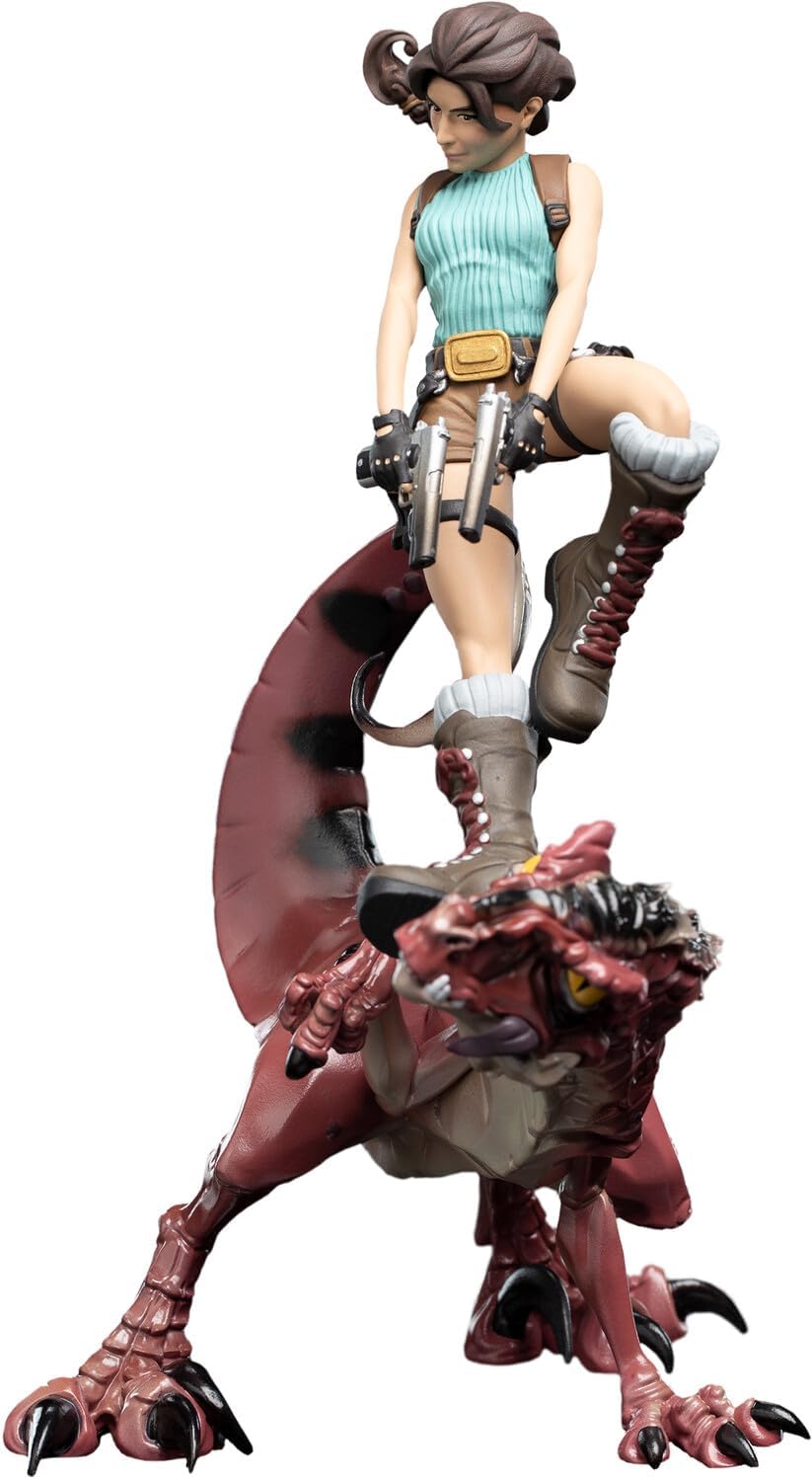 Weta Workshop Mini Epics - Tomb Raider - Lara Croft & Raptor