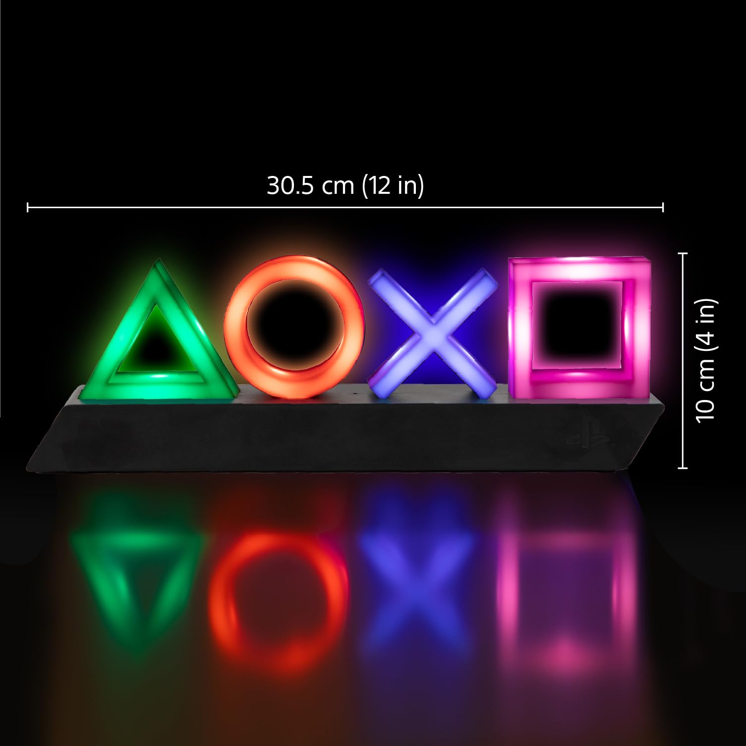 Paladone Playstation Controller Icons Light with 3 Light Modes - Sound Reactive, Dynamic Phasing, and Standard Mode - Gaming Desk Accessories and Game Room Decor - Flex Gamingproduct_type