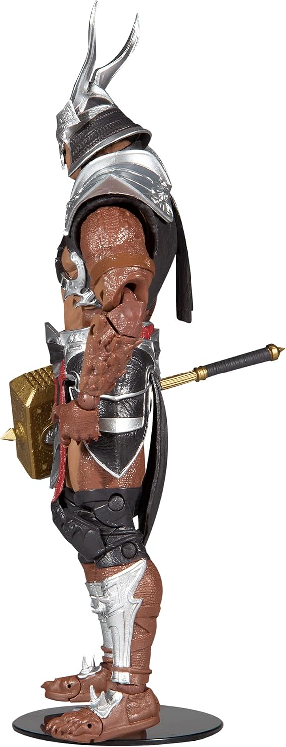 McFarlane Toys Mortal Kombat Shao Kahn (Platinum Kahn) 7" Action Figure with Accessories