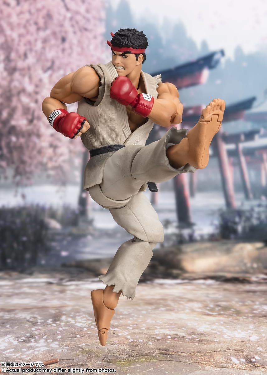TAMASHII NATIONS - Street Fighter - Ryu - Outfit 2 (Classic Outfit), Bandai Spirits S.H.Figuarts Action Figure