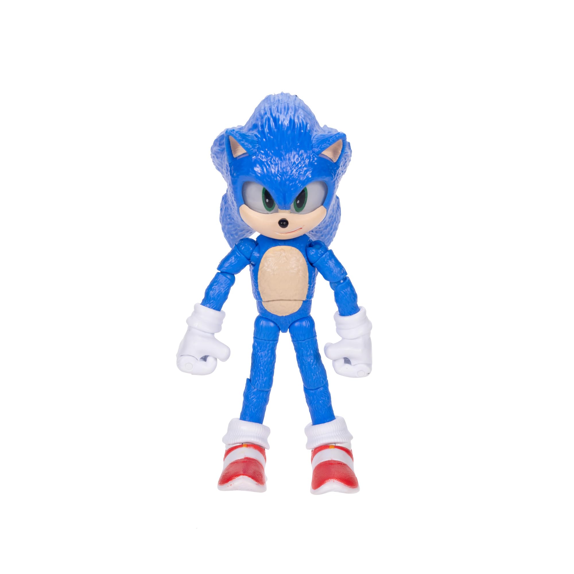 Sonic The Hedgehog – 5-Inch Shadow Action Figure – 20+ Points of Articulation – Official Collector Toy – Boys & Girls Ages 3+ | Sonic The Hedgehog Movie 5 Inch Action Figure Wave 1 - Shadow (Closed Mouth)
