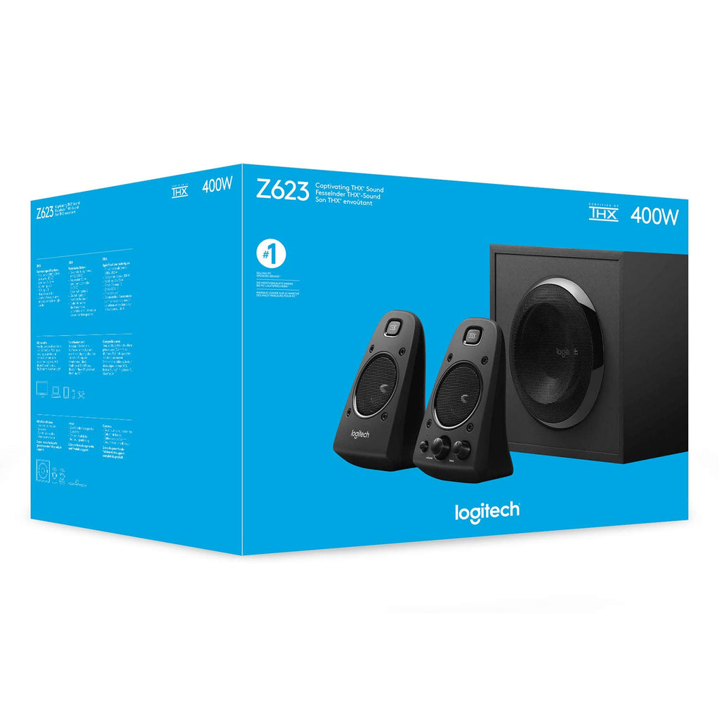 Logitech Z625 Powerful THX® Certified 2.1 Speaker System with Optical Input