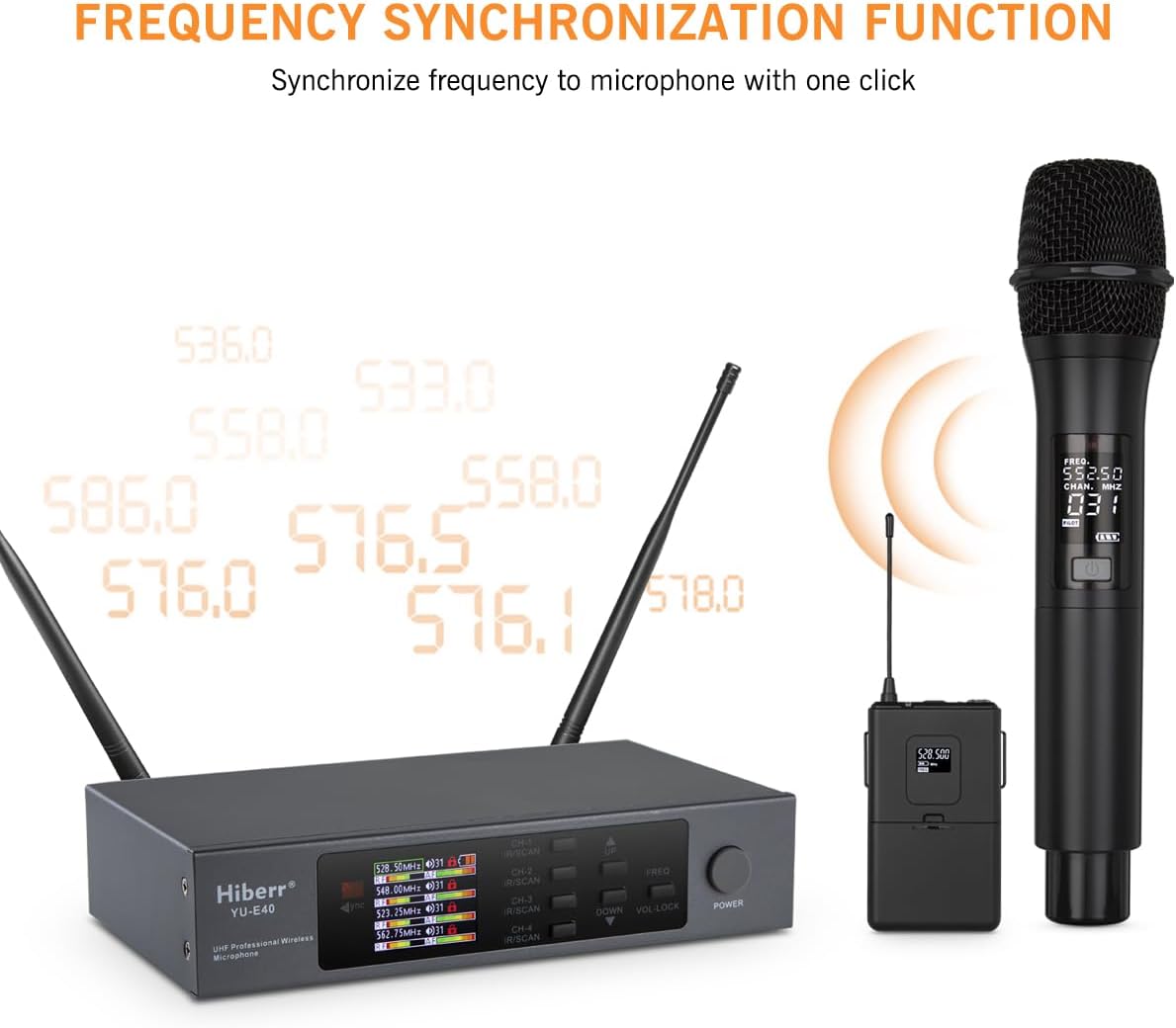 UHF Wireless Microphone System with 2 Handheld & 2 Bodypacks | Includes 2 handheld and 2 bodypack microphones for church, conferences, presentations, karaoke and live events. - Flex Gamingproduct_type