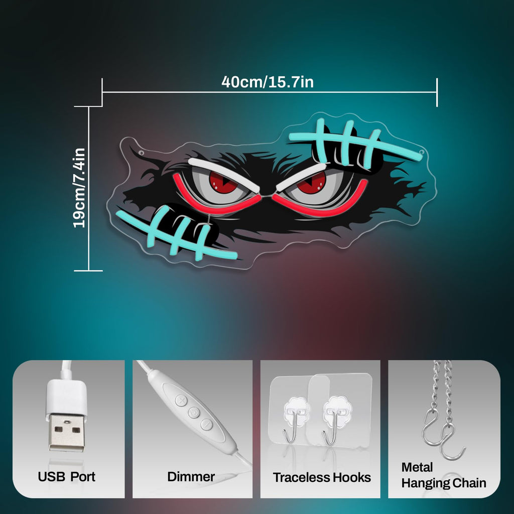Gamer Mode Neon Sign for Gaming Room Decor, USB Powered LED Wall Light with Dimmer, Cool Gamer Setup Accessories for Bedroom, Streamer Background, Teen Boy Game Room, Man Cave
