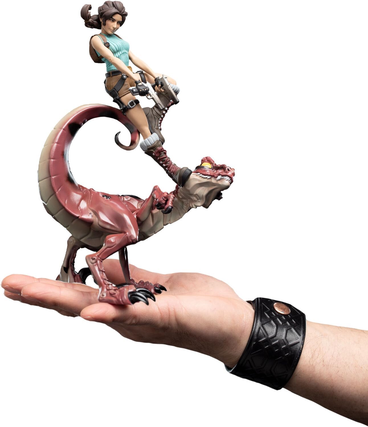 Weta Workshop Mini Epics - Tomb Raider - Lara Croft & Raptor