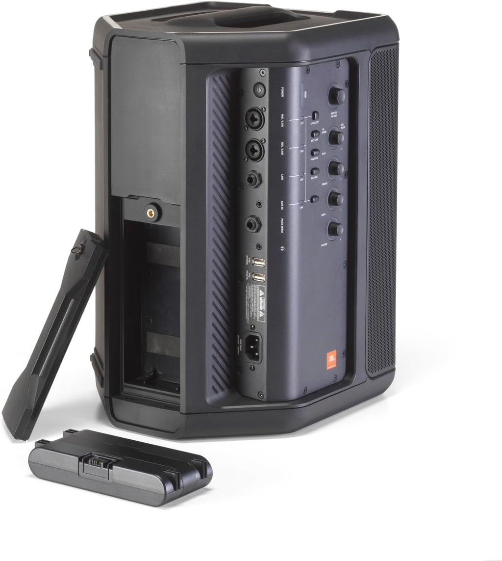 JBL Professional EON ONE Compact Ultra-Portable Battery Powered Wireless PA Speaker System with Bluetooth, Professional 4-Channel Mixer, and Lexicon Effects. Black