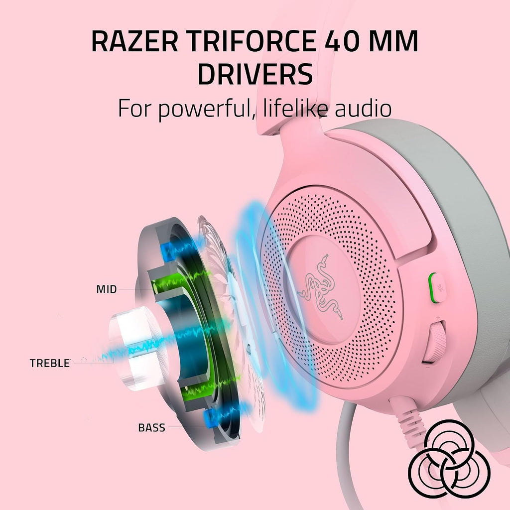 Razer Kraken Kitty V3 X Wired Gaming Headset – 3 Colors