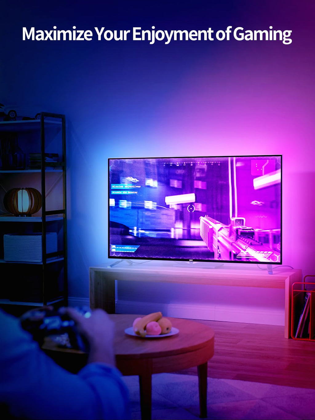KANTUTOE LED Lights for TV, 19.68ft LED Backlights for 65-80in TV, RGB TV Backlight with Music Sync Bluetooth APP and Remote Control TV Lights Strip USB Powered LED Lights for Bedroom, Gaming - Flex Gamingproduct_type