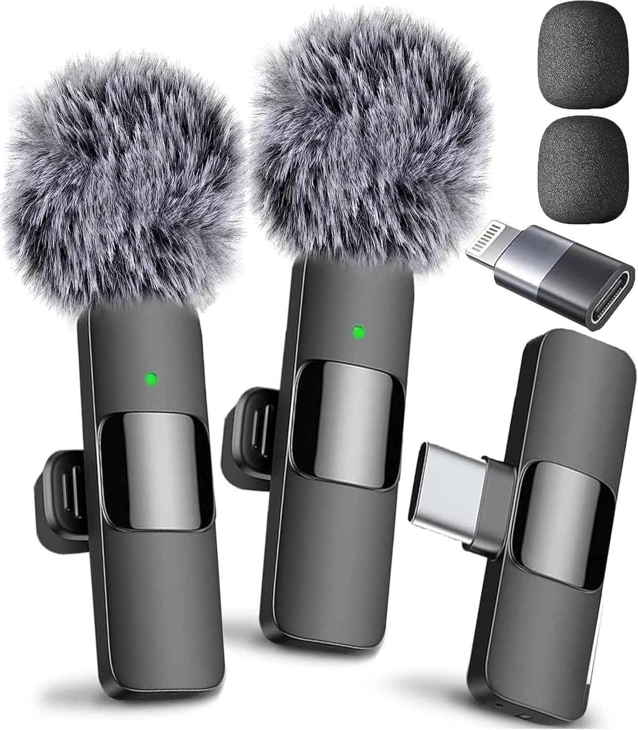 Mini Mic Pro (Latest Model – #1 Microphone for iPhone & Android, Wireless Mini Microphone, Clear Voice, Noise Cancelling, Lavalier Mic for TikTok, YouTube & Interviews