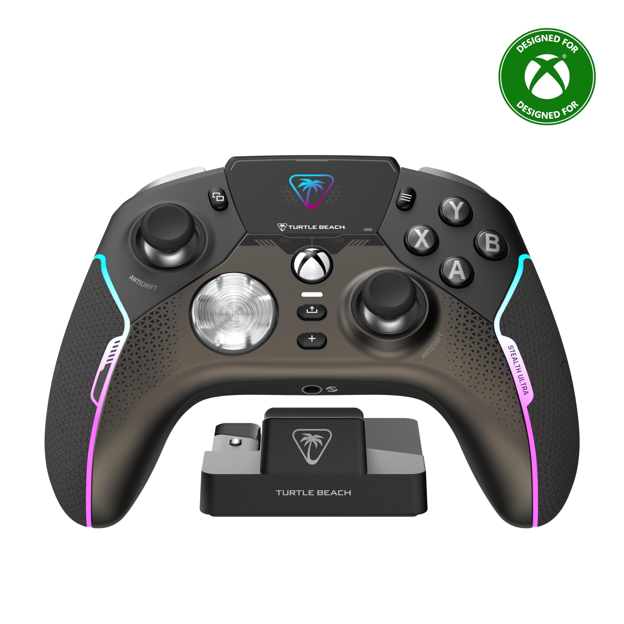 Turtle Beach Stealth Ultra Wireless RGB Gaming Controller, Xbox Series X|S | Also works with PC, Xbox One, Android, Bluetooth, Customizable Display Screen, Rapid Charging Dock, 30-Hr Battery, Black - Flex Gamingproduct_type