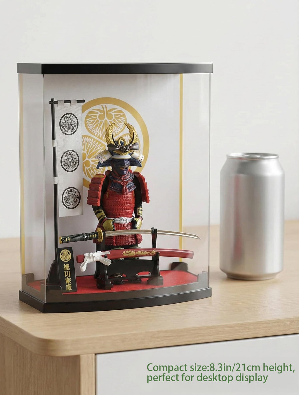MEISTER JAPAN Samurai Figure Yamamoto Kansuke 8.3" w/Katana & Case | 1:10 scale armor honoring the Takeda strategist, with stand, flag & kakedai stand; dust-proof, gift for history fans - Flex Gamingproduct_type