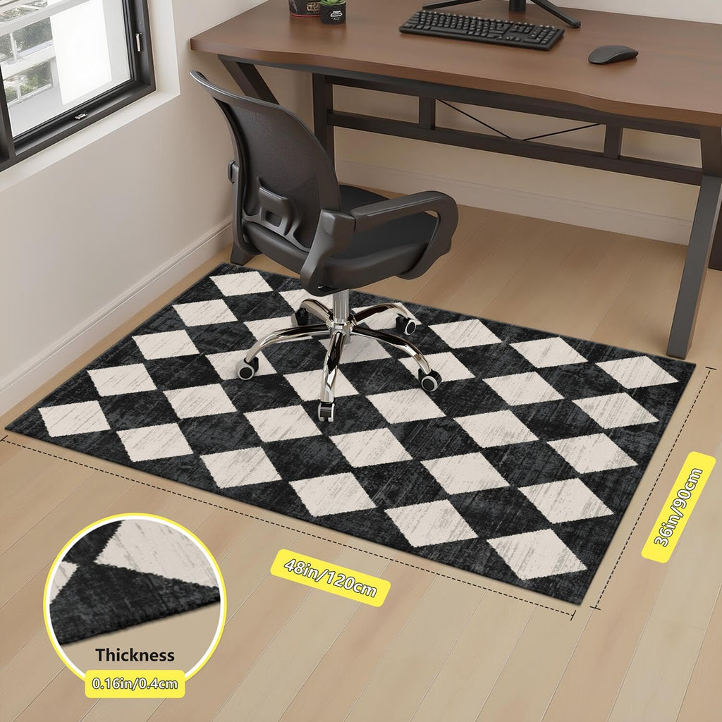 Gaming Chair Mat for Carpet Hardwood Tile Floor,36"x48" Gamer Rugs for Game Room, Under Desk Non Slip Gamer Rug,Low-Pile Game Room Rug,Rubber Backing Large Gaming Chair Floor Mat,Green Honeycomb - Flex Gamingproduct_type