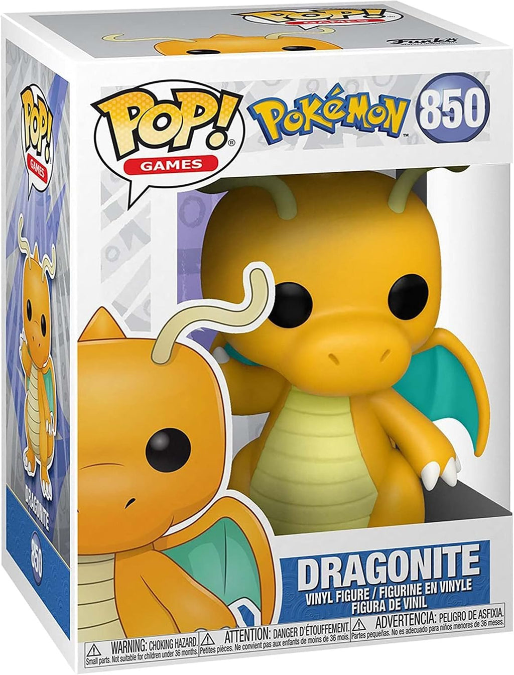 Funko Pop Games: Pokemon S8 - Dragonite - Collectable Vinyl Figure - Gift Idea - Official Merchandise - Toys for Kids & Adults - Video Games Fans - Model Figure for Collectors and Display
