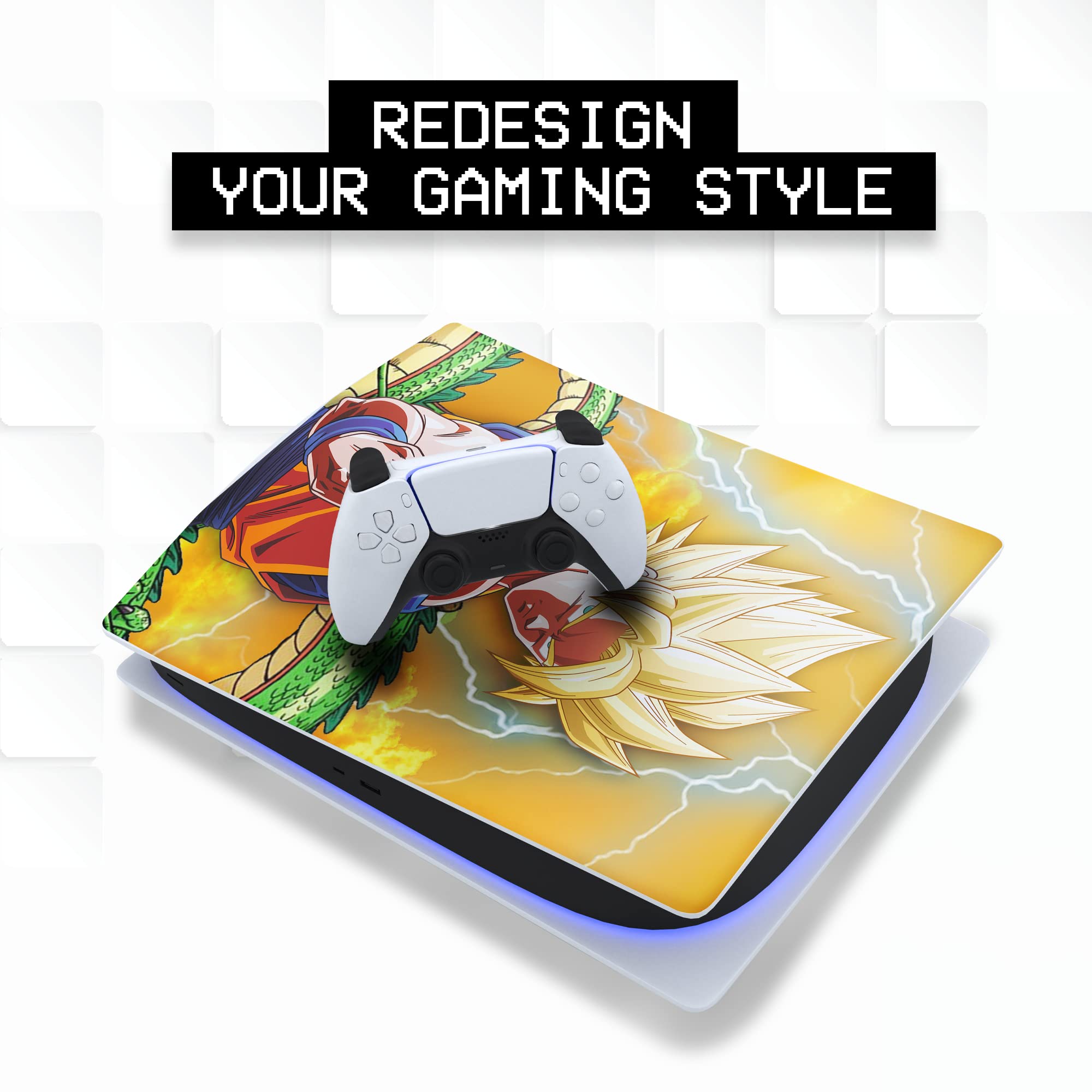 BCB Controllers Custom Console Face Plate Compatible with PS_5 Console | Console Cover for Play_Station 5 | Proudly Customized in USA with Permanent Hydro-DIP Printing (NOT JUST A Skin) - Flex Gamingproduct_type