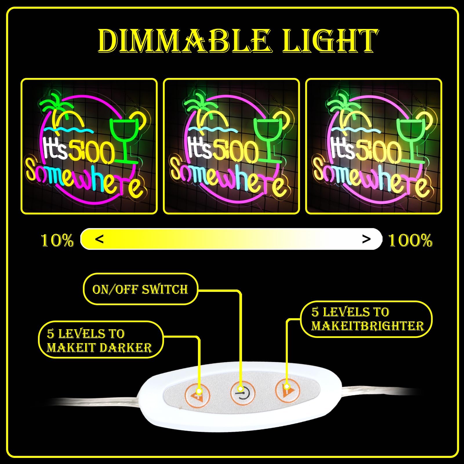 qbanziou LED Neon Sign – 7 Styles