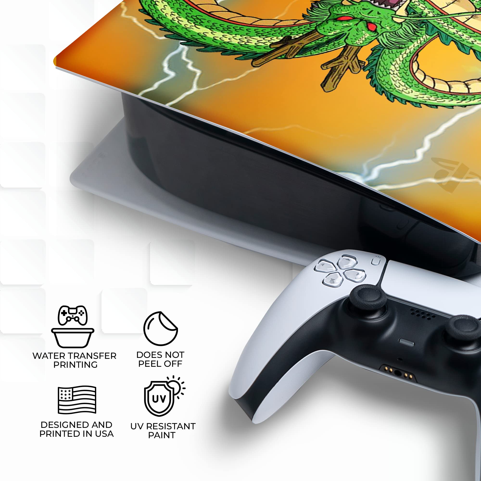 BCB Controllers Custom Console Face Plate Compatible with PS_5 Console | Console Cover for Play_Station 5 | Proudly Customized in USA with Permanent Hydro-DIP Printing (NOT JUST A Skin) - Flex Gamingproduct_type