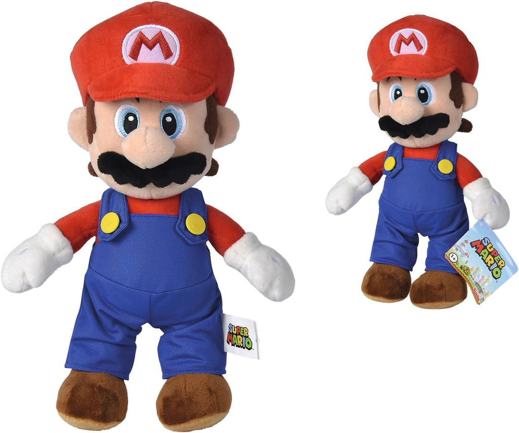 Simba Super Mario Plush Figure – Official Nintendo Licensed Character Soft Toy, Detailed Stuffed Gaming Figure for Kids and Fans, Collectible Cuddly Plush, Gift from 3 Years