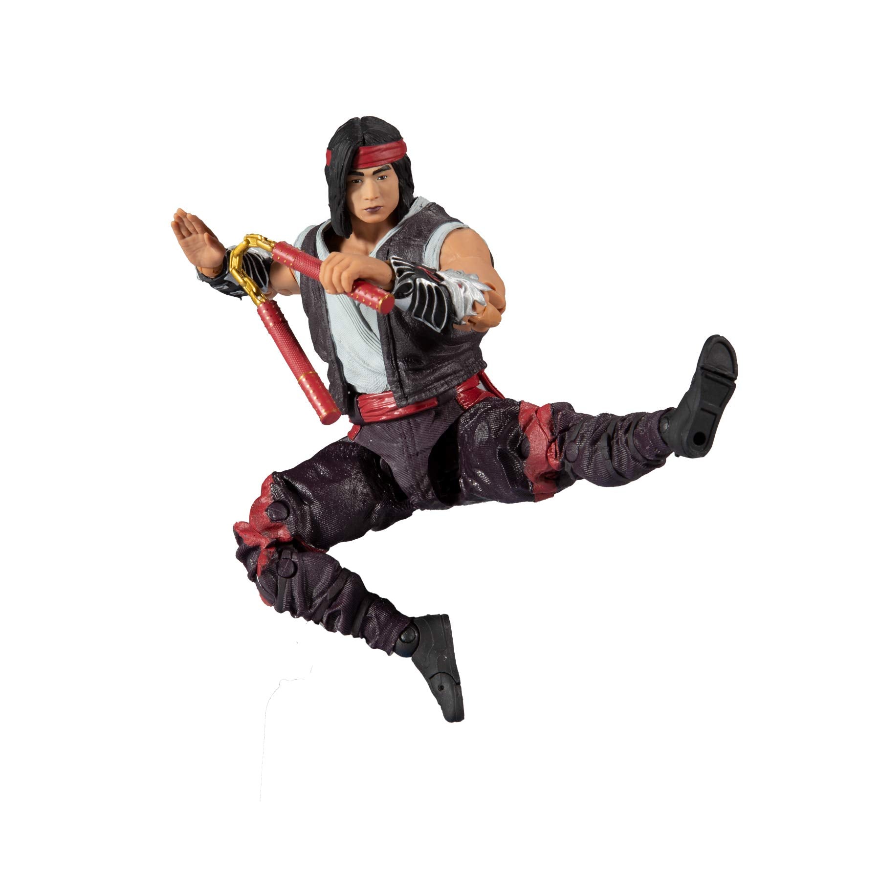 McFarlane Toys Mortal Kombat Liu Kang (Fighting Abbot) 7" Action Figure with Accessories | Mortal Kombat 7 Inch Action Figure Wave 7 - Liu Kang