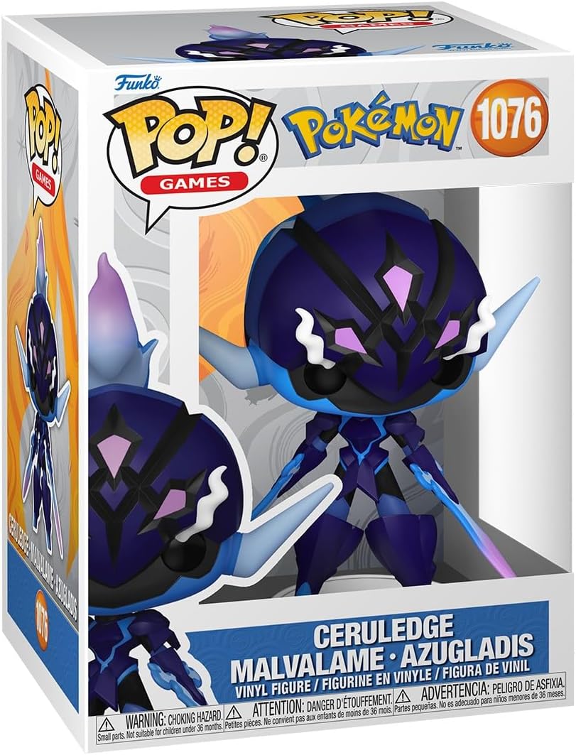 Funko POP! Games: Pokemon - Ceruledge | Official Video Games Merch - Collectable Vinyl Figurine for Shelf Display - Birthday Gift Idea for Fans and Collectors