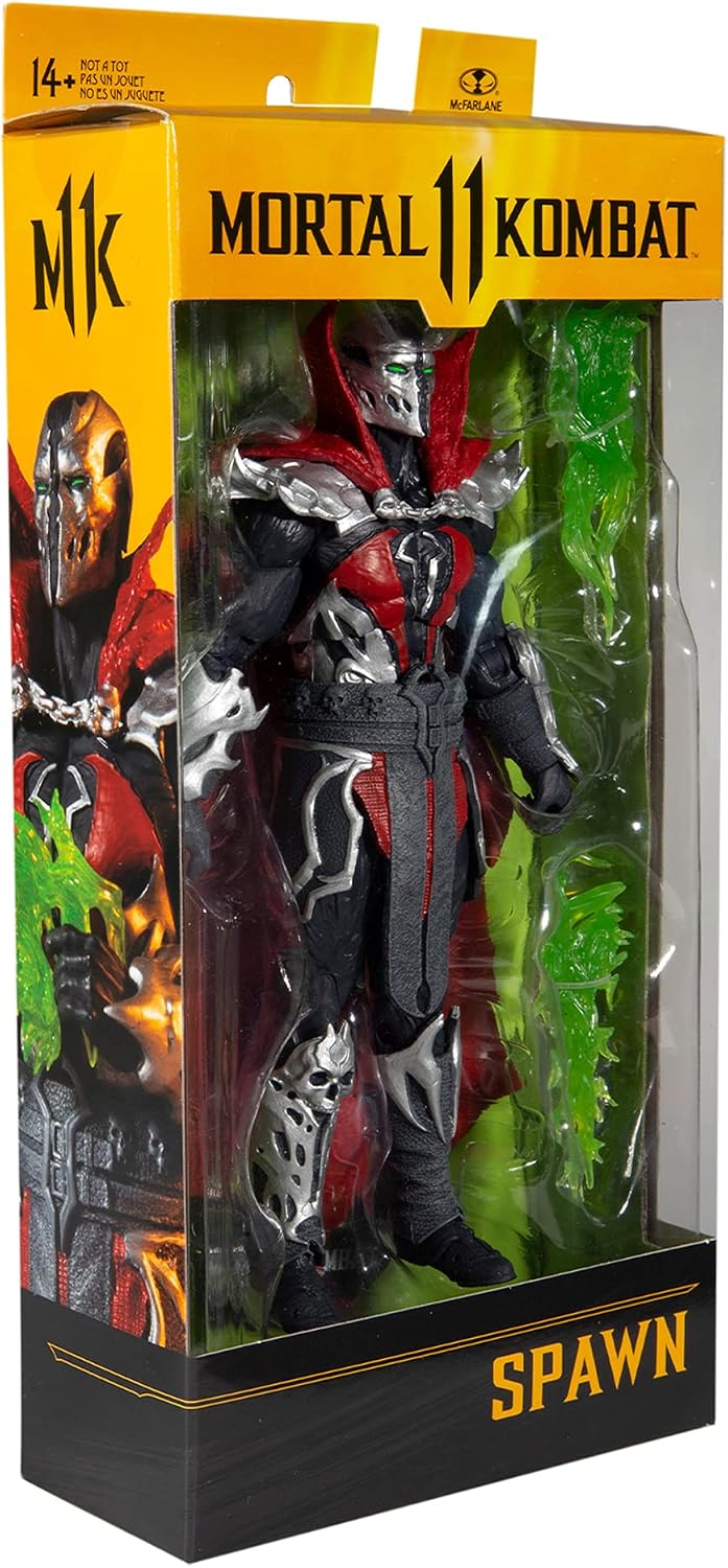 McFarlane Toys Mortal Kombat Malefik Spawn 7" Action Figure with Accessories | Mortal Kombat 7 Inch Action Figure Wave 2 - Malefik Spawn
