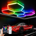 CyanCliff RGB Hexagon LED Panel Lights – 3 Sizes & 4 Colors