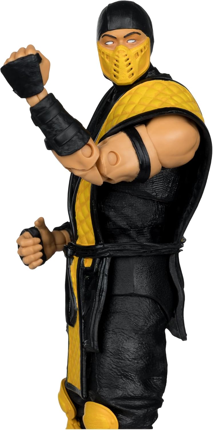 McFarlane Toys- Mortal Kombat Klassic Scorpion 7in Action Figure | Mortal Kombat Klassic 7 Inch Action Figure Wave 1 - Scorpion