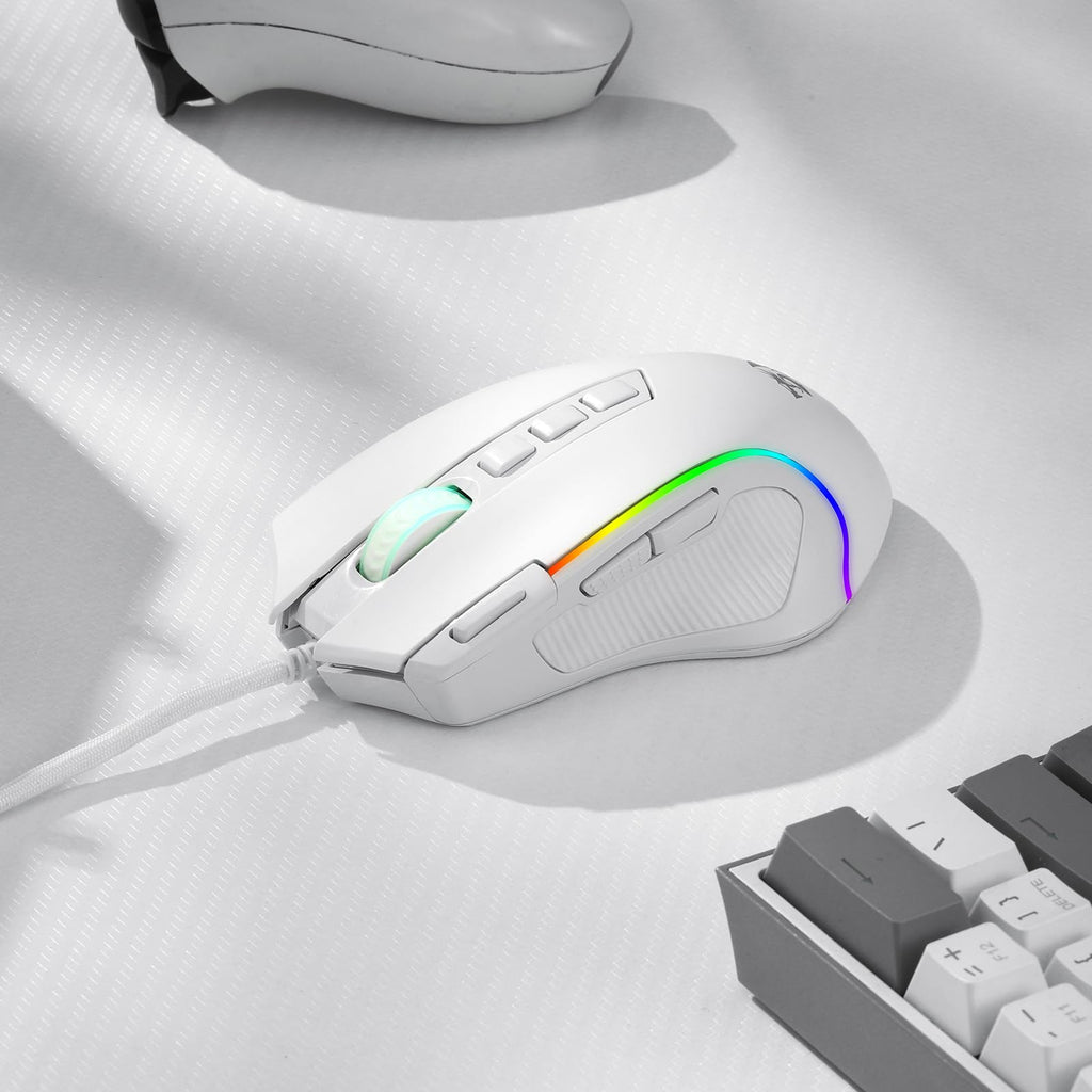 Redragon M612 Predator RGB Gaming Mouse, 8000 DPI Wired Optical Mouse with 11 Programmable Buttons & 5 Backlit Modes, Software Supports DIY Keybinds Rapid Fire Button - Flex Gamingproduct_type