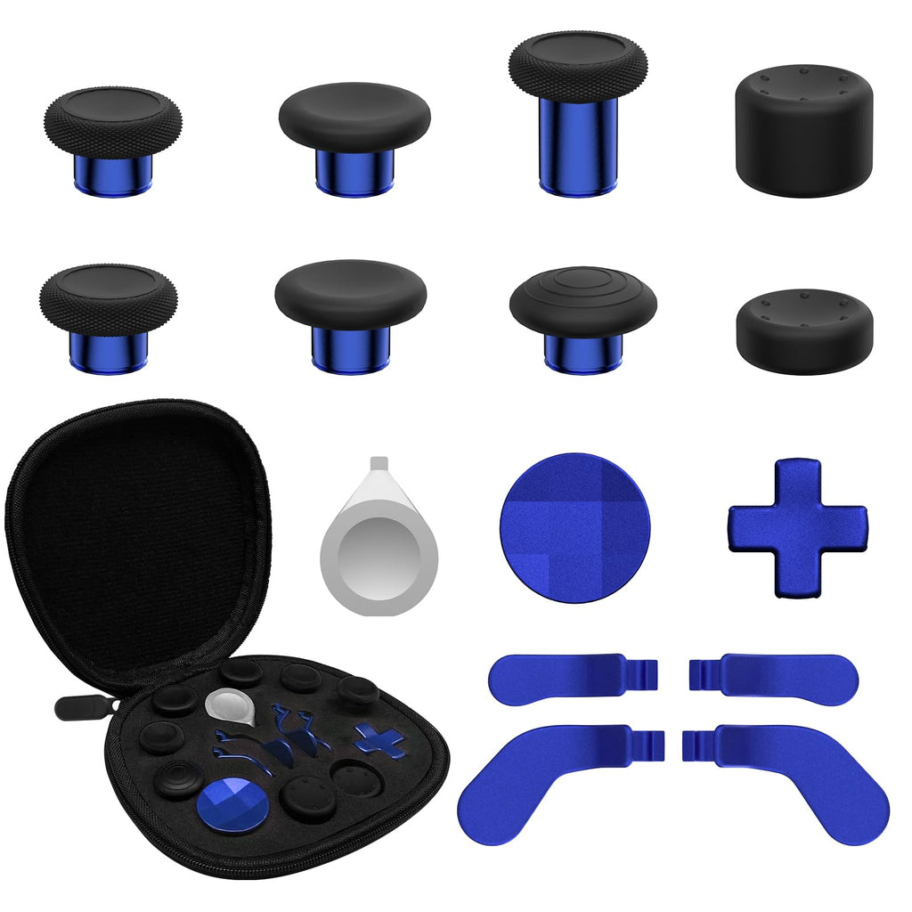 CHARM FOCUS 16-in-1 Metal Thumbsticks Replacement Kits for Xbox Elite Series 2, Xbox Elite 2 Controller Accessories, Includes Magnetic Joysticks, Paddles, Silicone Caps, D-Pads, 1 Tool (Volcano Red) - Flex Gamingproduct_type