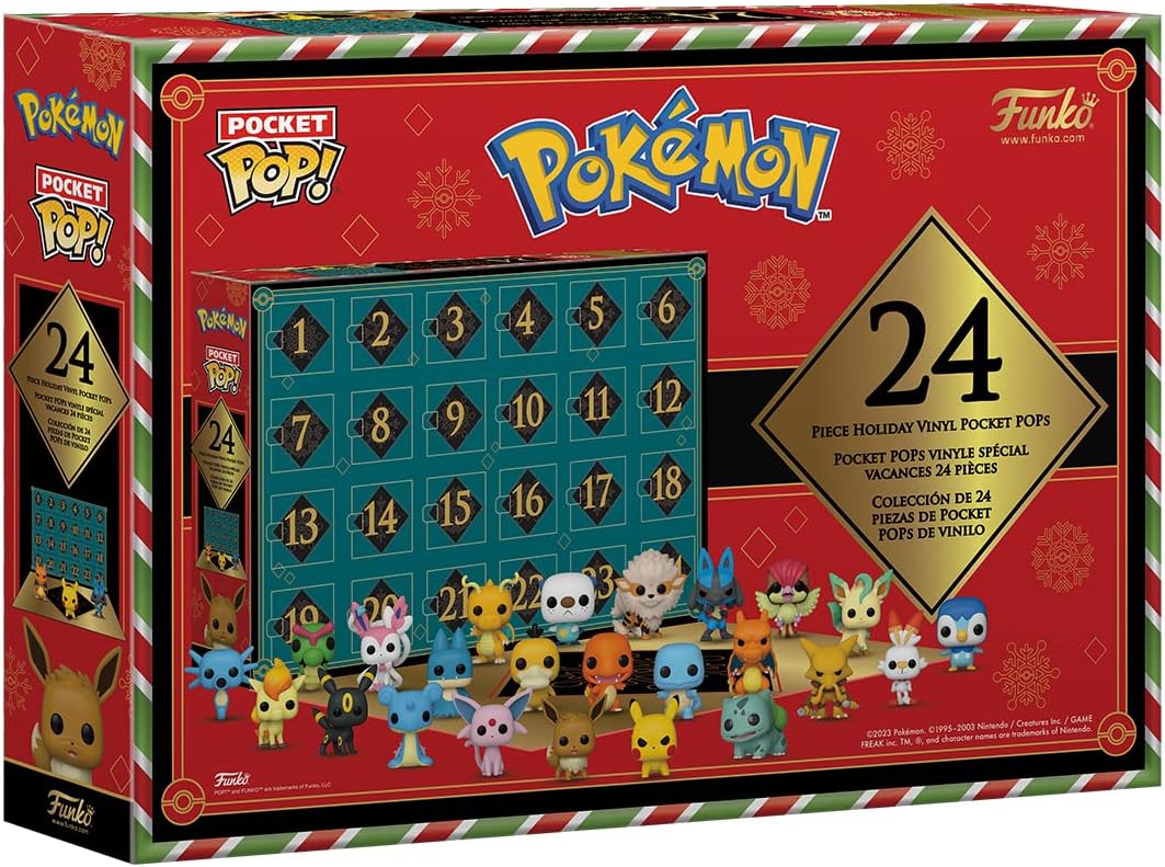 Funko Pop! Advent Calendar: Pokemon - 24 Days of Surprises - Collectible Vinyl Mini Figures - Mystery Box - Gift Idea - Holiday Present for Girls, Boys & Kids - Christmas Countdown