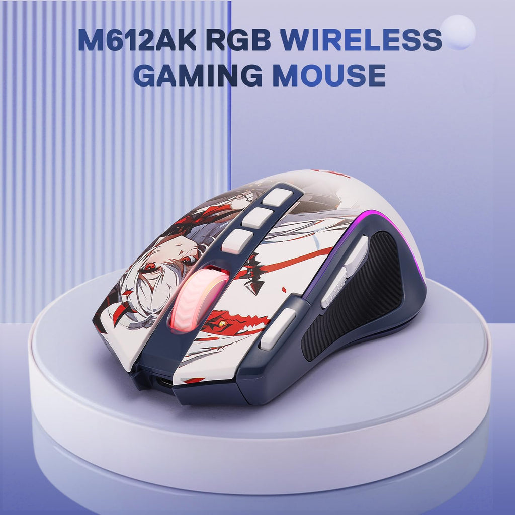 Redragon M612 Predator RGB Gaming Mouse, 8000 DPI Wired Optical Mouse with 11 Programmable Buttons & 5 Backlit Modes, Software Supports DIY Keybinds Rapid Fire Button - Flex Gamingproduct_type