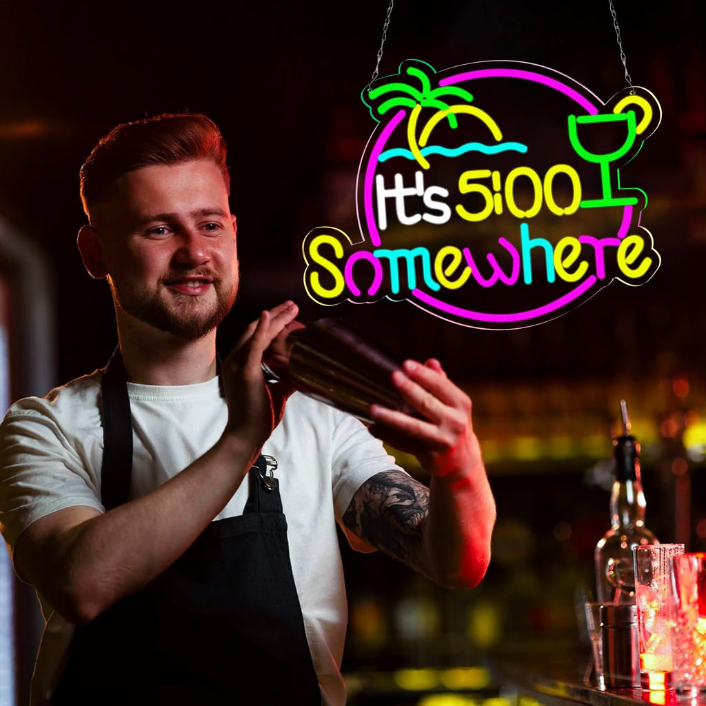 qbanziou LED Neon Sign – 7 Styles