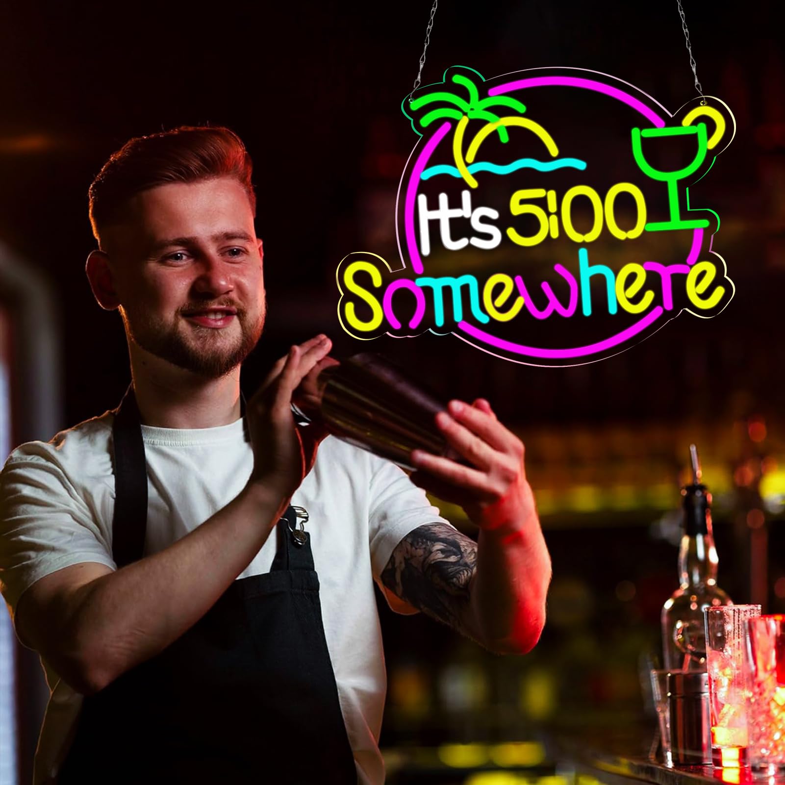 qbanziou LED Neon Sign – 7 Styles