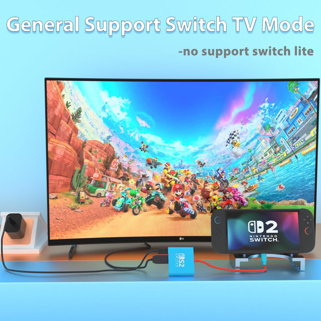 pdobq Portable Nintendo Switch Docking Station – 3 Cable Lengths